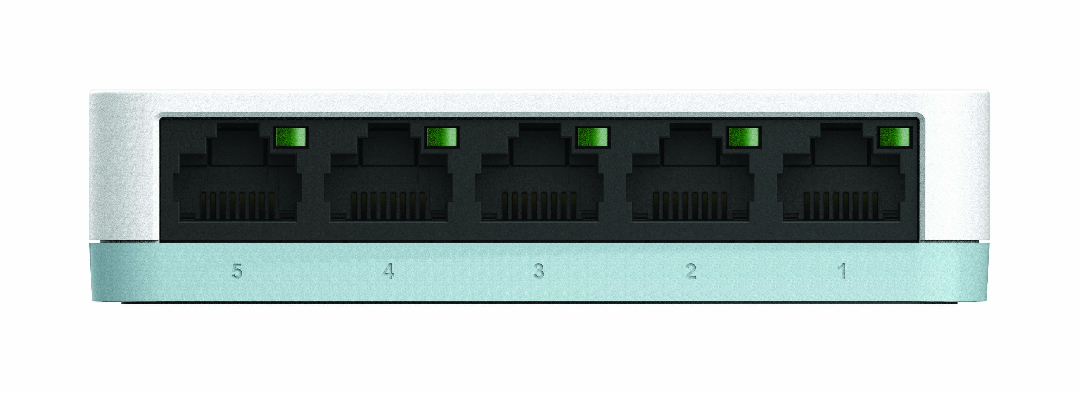 D-Link DGS-1005D 5 Port Green Ethernet Gigabit Desktop Switch